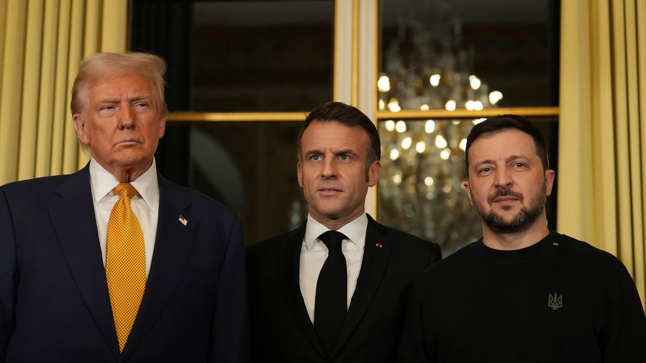 Donald Trump Zelensky Macron 2024 Glossy Poster Picture Photo Print Banner  Booma Prints