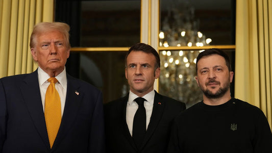Donald Trump Zelensky Macron 2024 Glossy Poster Picture Photo Print Banner  Booma Prints