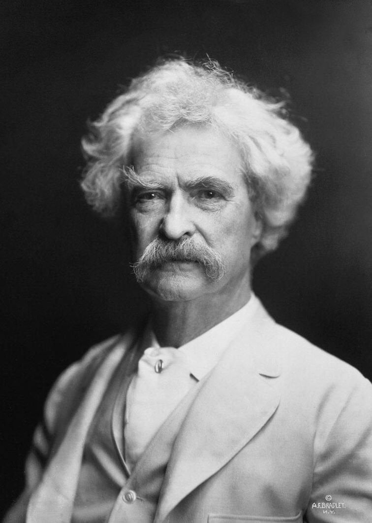 Mark Twain 1907 Samuel Clemens Glossy Poster Picture Photo Print Banner  Booma Prints