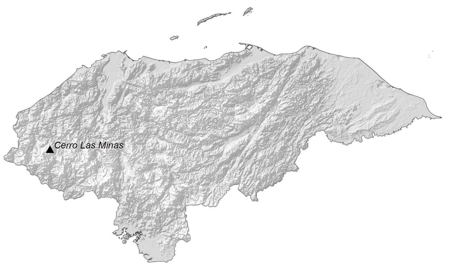 Honduras Elevation Map Glossy Poster Picture Photo Print Banner  Booma Prints