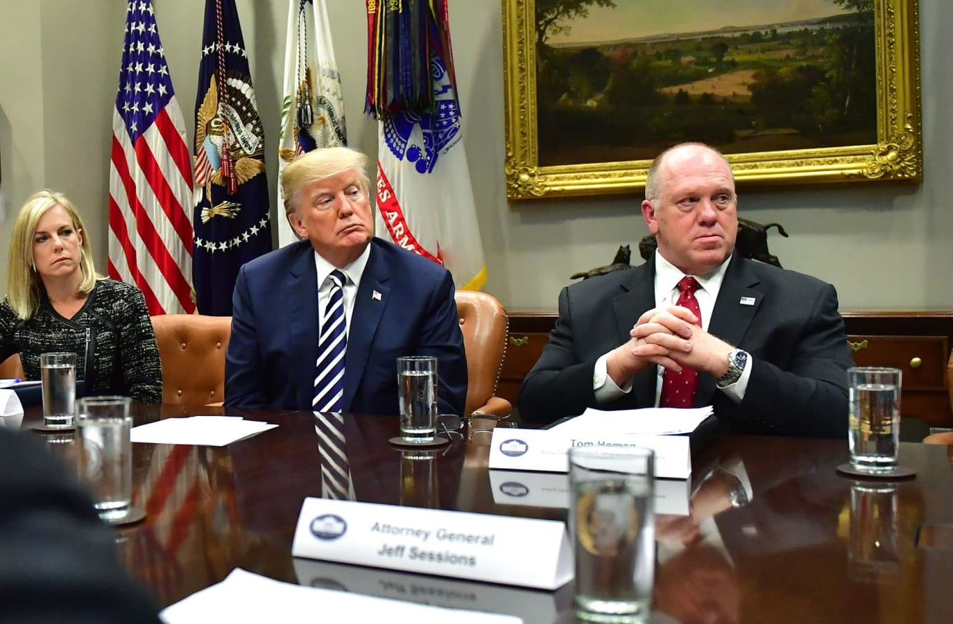 Tom Homan Donald Trump Wh Glossy Poster Picture Photo Print Banner  Booma Prints