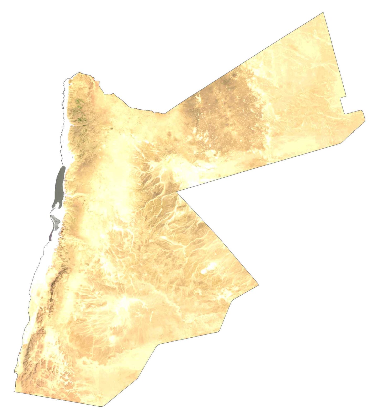 Jordan Satellite Map Glossy Poster Picture Photo Print Banner  Booma Prints