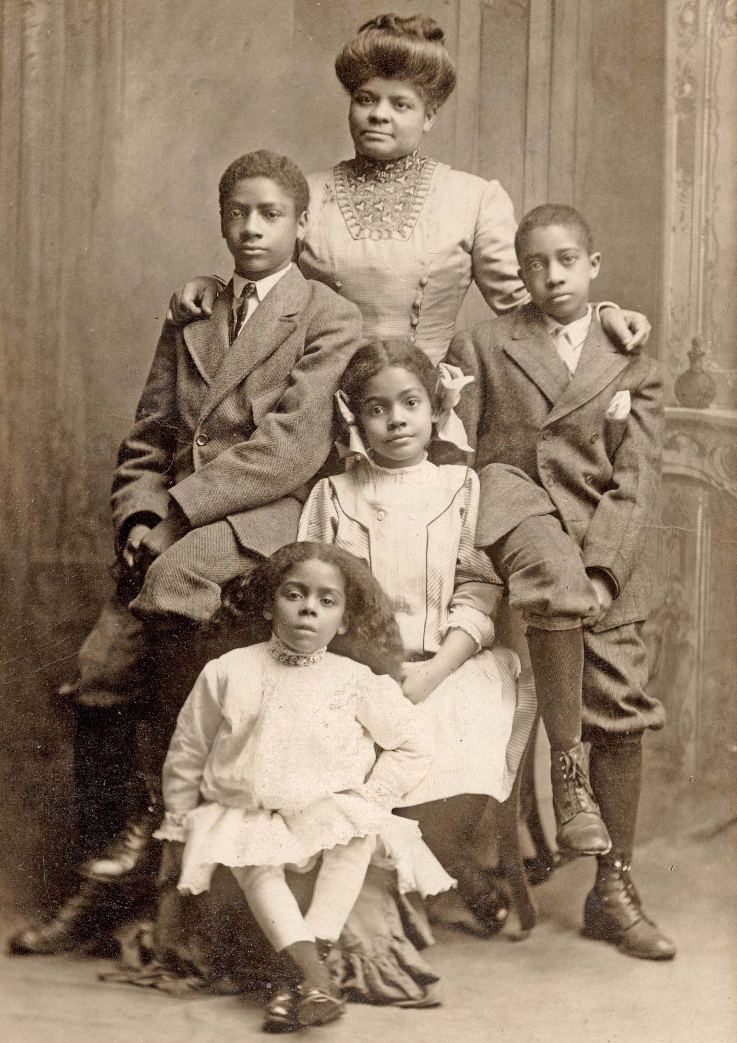 Ida B Wells Family Children 1909 Glossy Poster Picture Photo Print Banner  Booma Prints