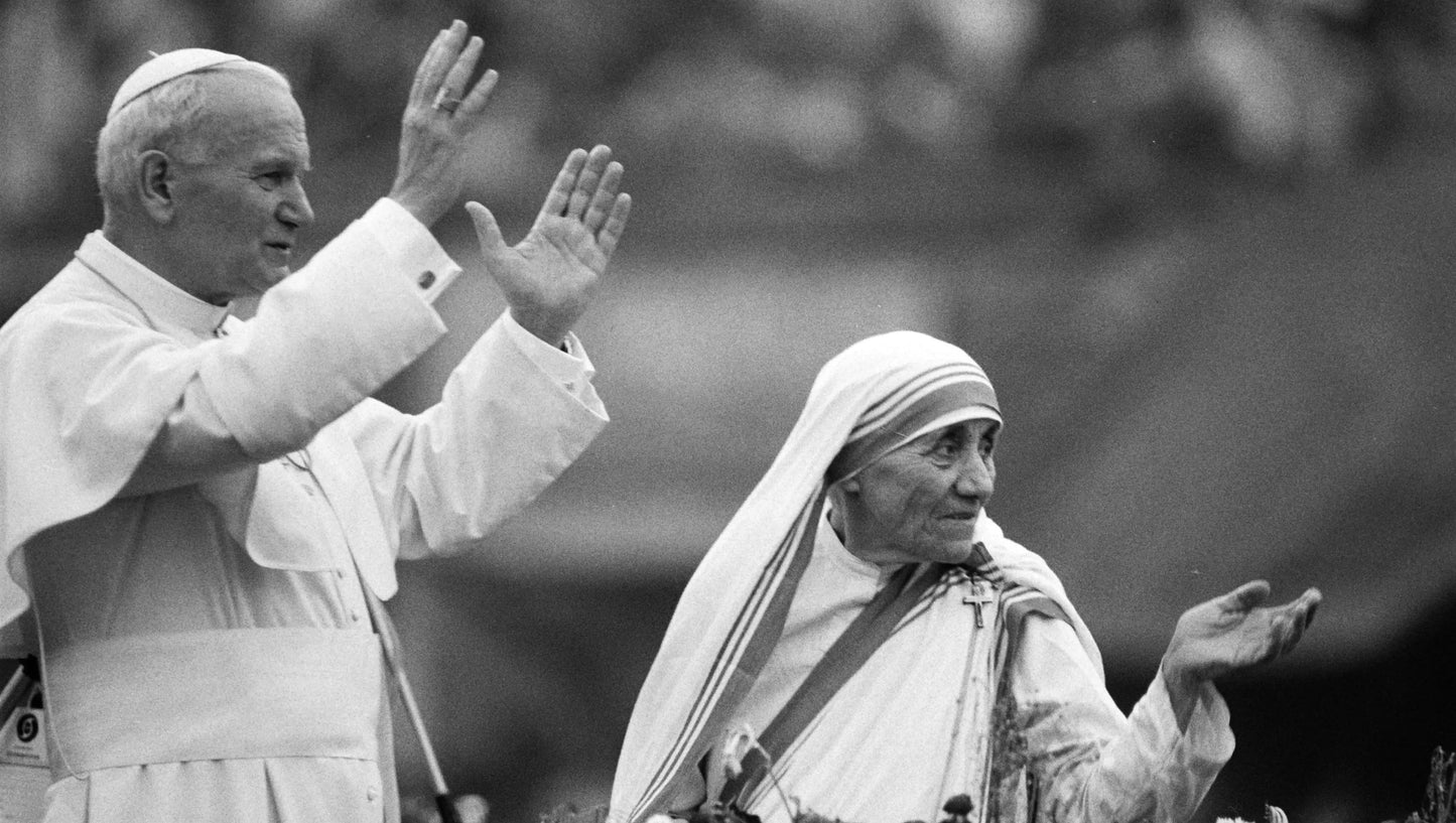 Mother Teresa Pope John Paul 2Nd Glossy Poster Picture Photo Print Banner  Booma Prints