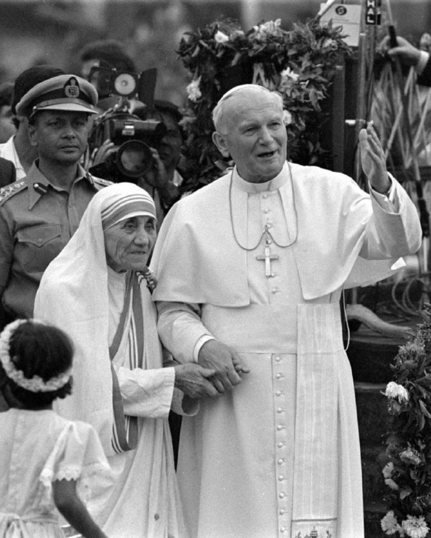 Mother Teresa Pope John Paul 1986 Glossy Poster Picture Photo Print Banner  Booma Prints