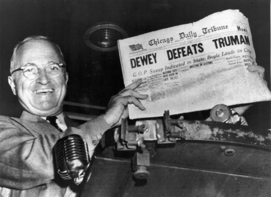 Dewey Defeats Truman Newspaper Glossy Poster Picture Photo Print Banner  Booma Prints