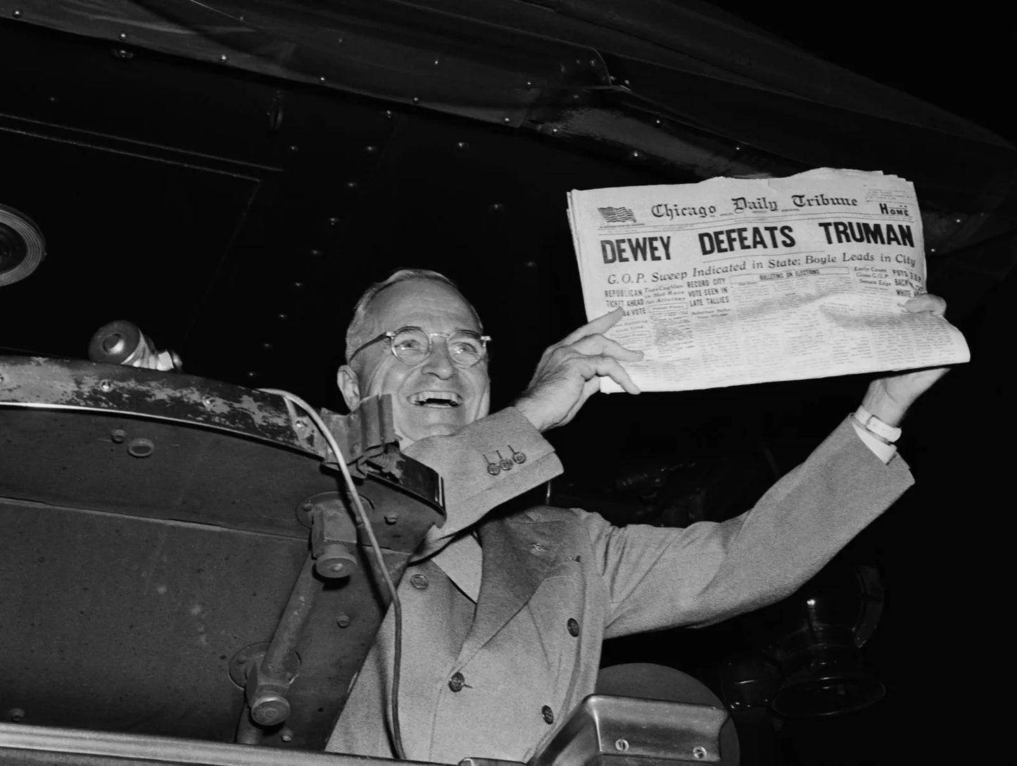 Dewey Defeats Truman Newspaper Headline Poster Picture Photo Print Banner  Booma Prints