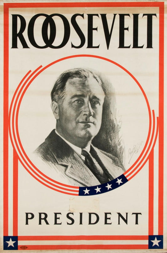 Roosevelt For President Poster Fdr 1930 Poster Picture Photo Print Banner  Booma Prints