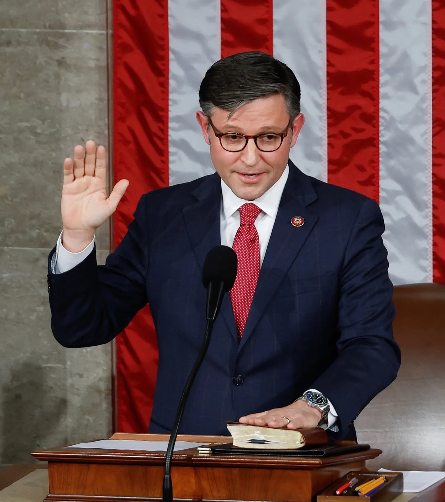 Mike Johnson Speech Glossy Poster Picture Photo Print Banner  Booma Prints