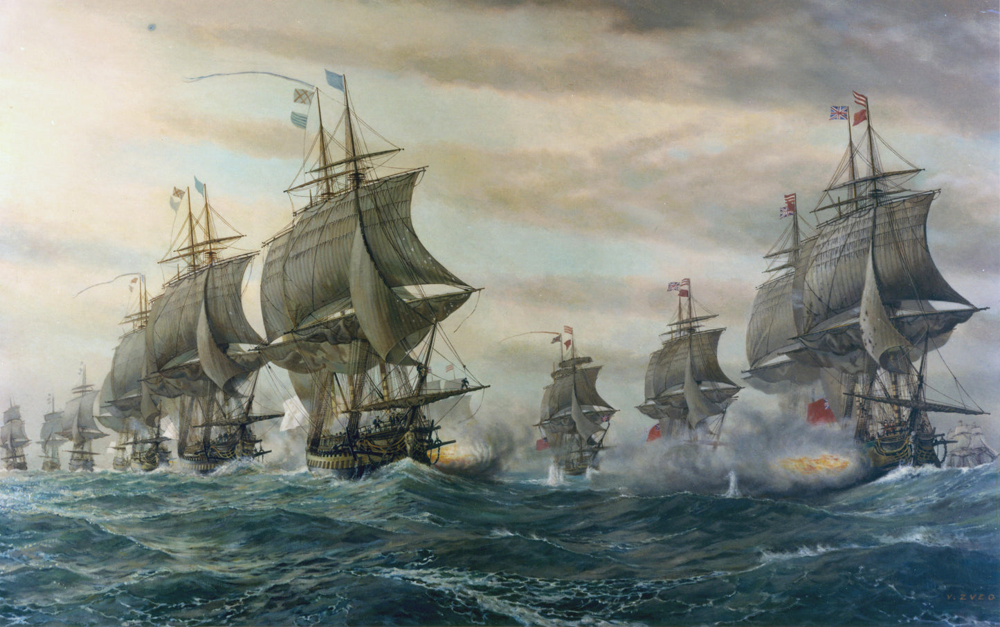 Battle Of The Chesapeake Revo War Usa Poster Picture Photo Print Banner  Booma Prints