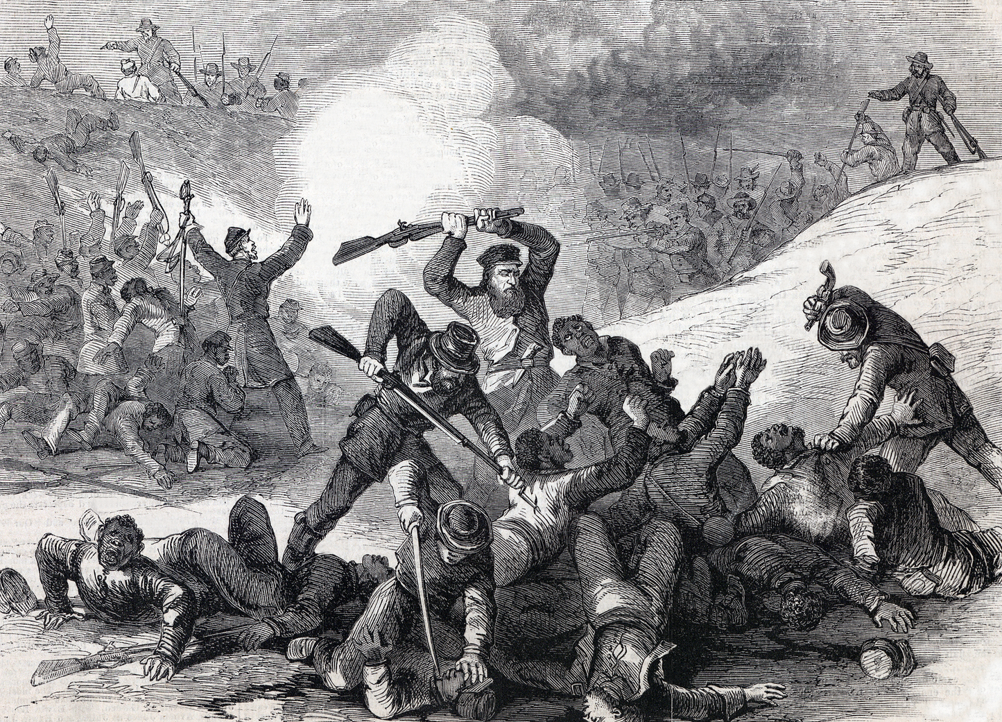 Battle Of Fort Pillow Civil War Glossy Poster Picture Photo Print Banner  Booma Prints