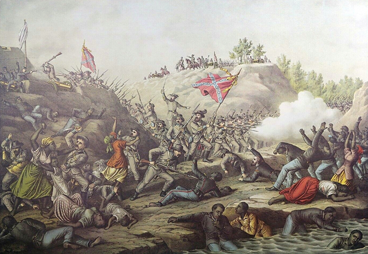 Fort Pillow Massacres Civil War 1885 Poster Picture Photo Print Banner  Booma Prints