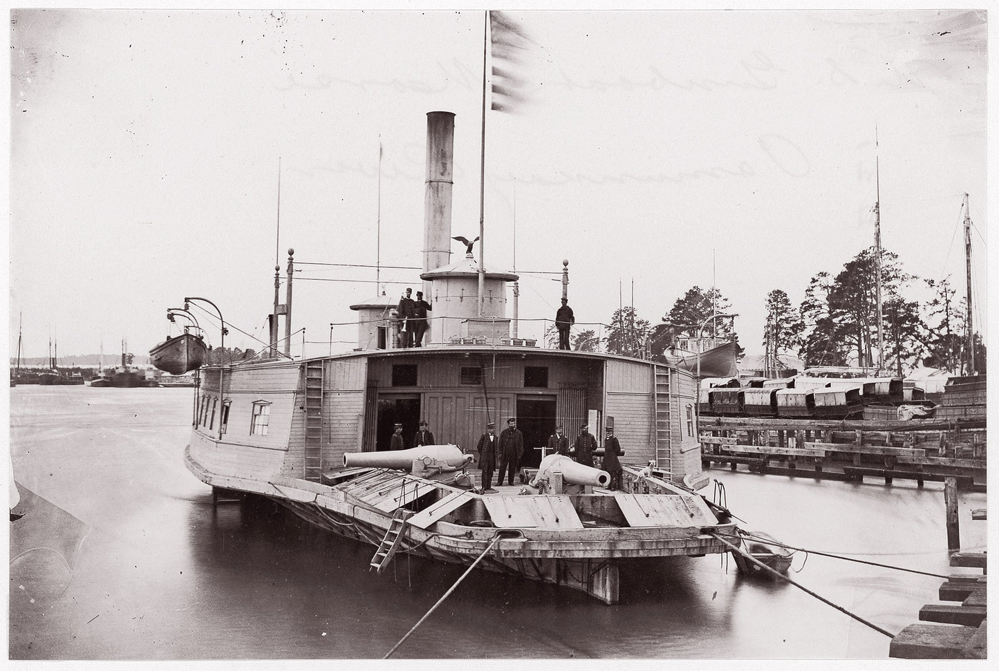 Us Gunboat Commodor Perry Pamunkey River Poster Picture Photo Print Banner  Booma Prints