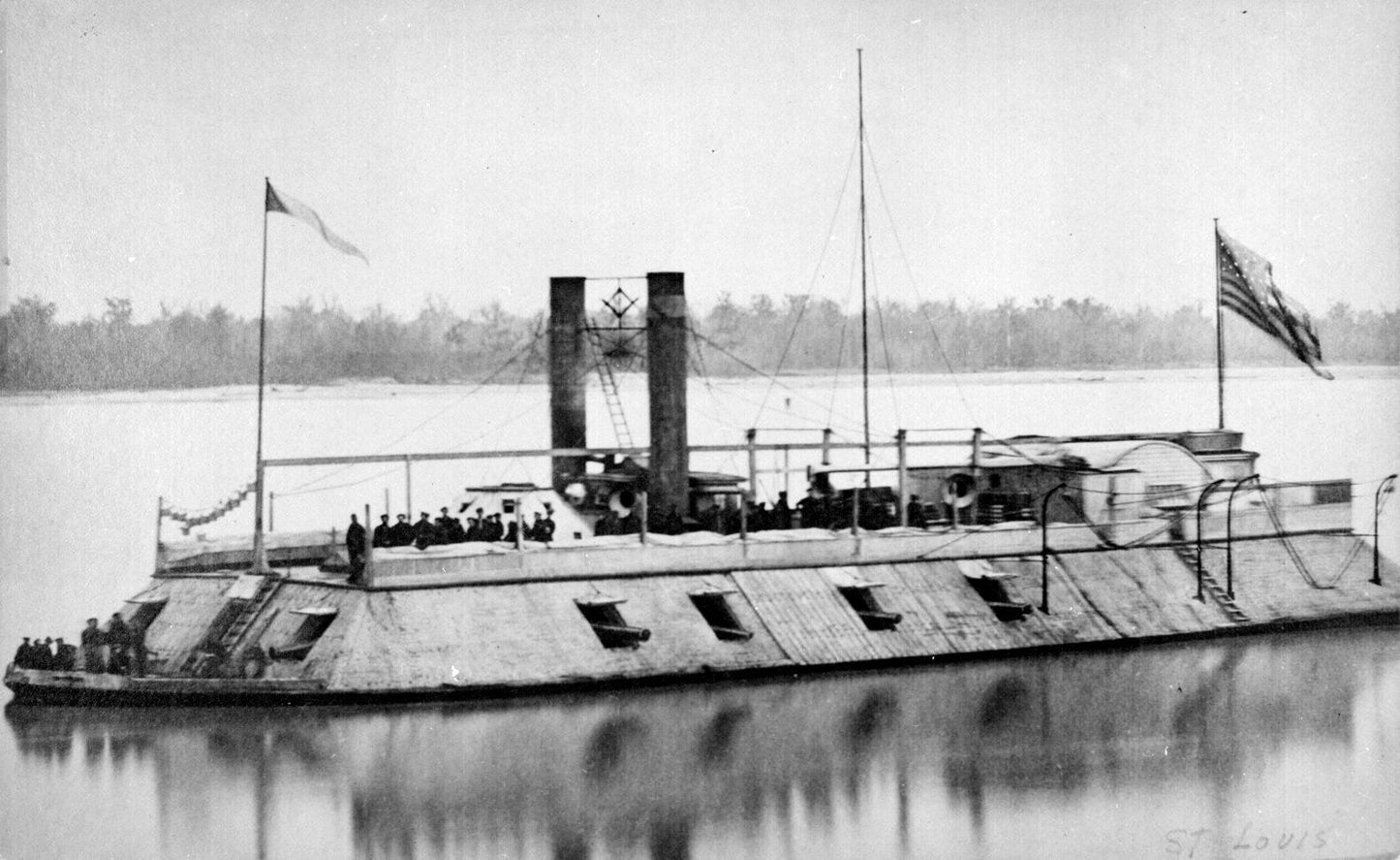 Uss Baron Dekalb Civil War Glossy Poster Picture Photo Print Banner  Booma Prints