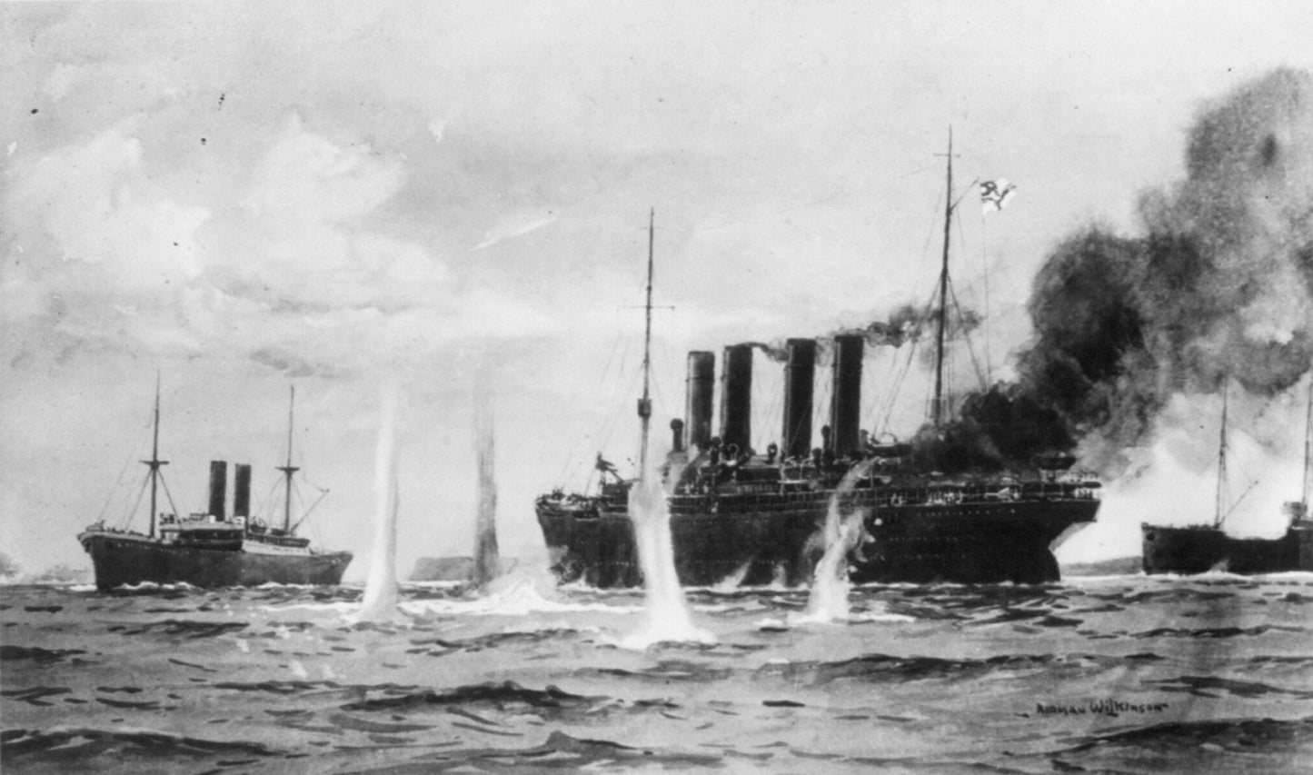 Sinking Of Ss Kaiser Wilhelm Der Grosse Poster Picture Photo Print Banner  Booma Prints