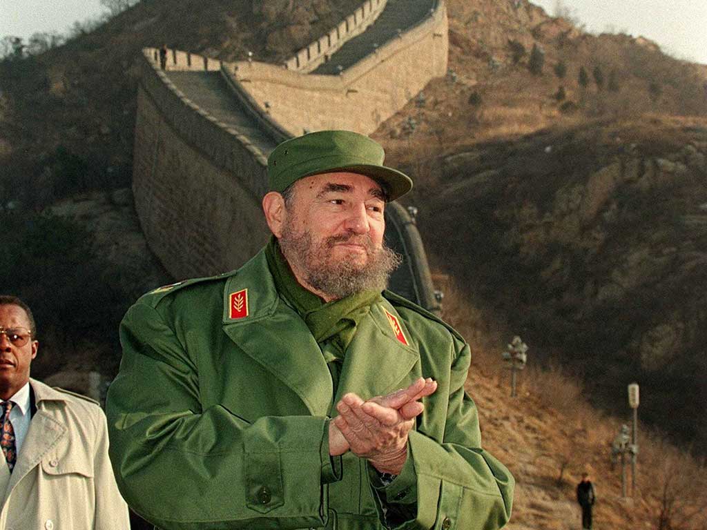 Fidel Castro Beijing Wall China Glossy Poster Picture Photo Print Banner  Booma Prints