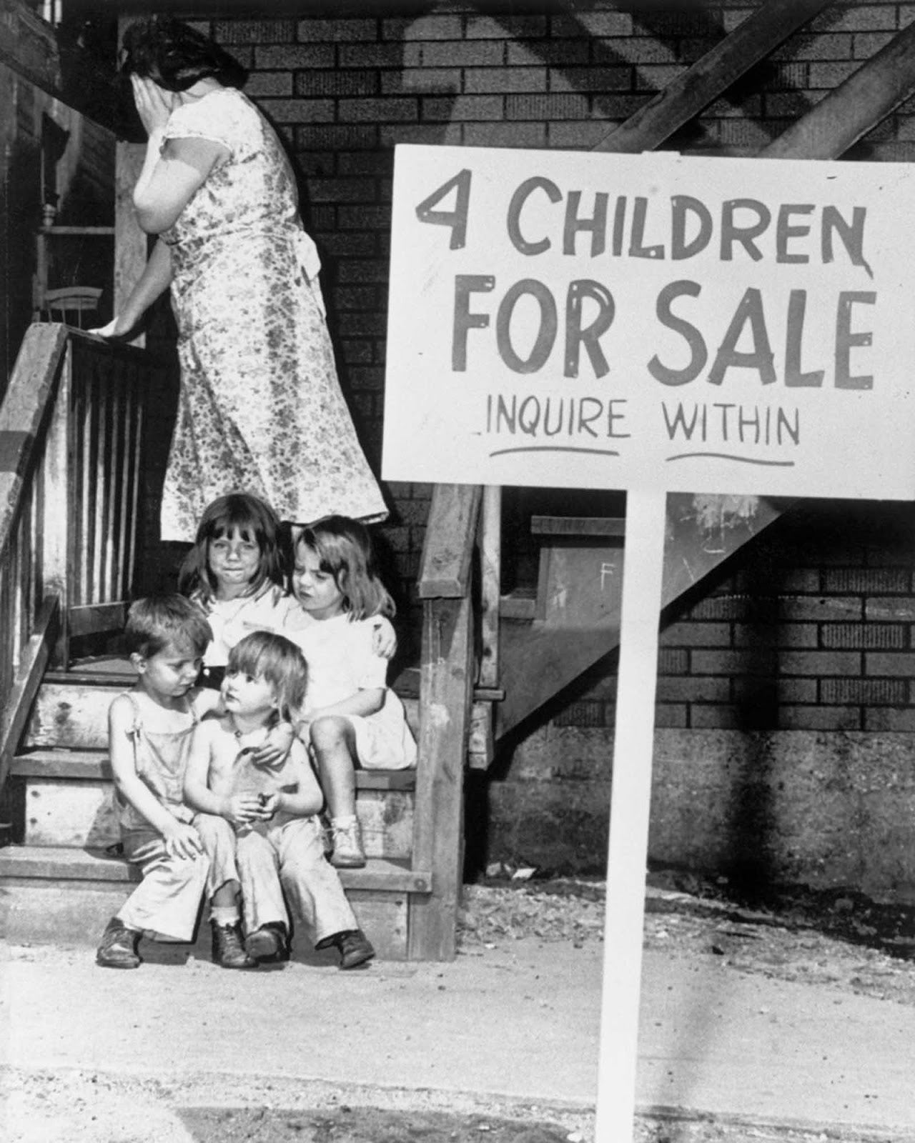 4 Chrildren For Sale  Sign Chicago Poster Picture Photo Print Banner  Booma Prints