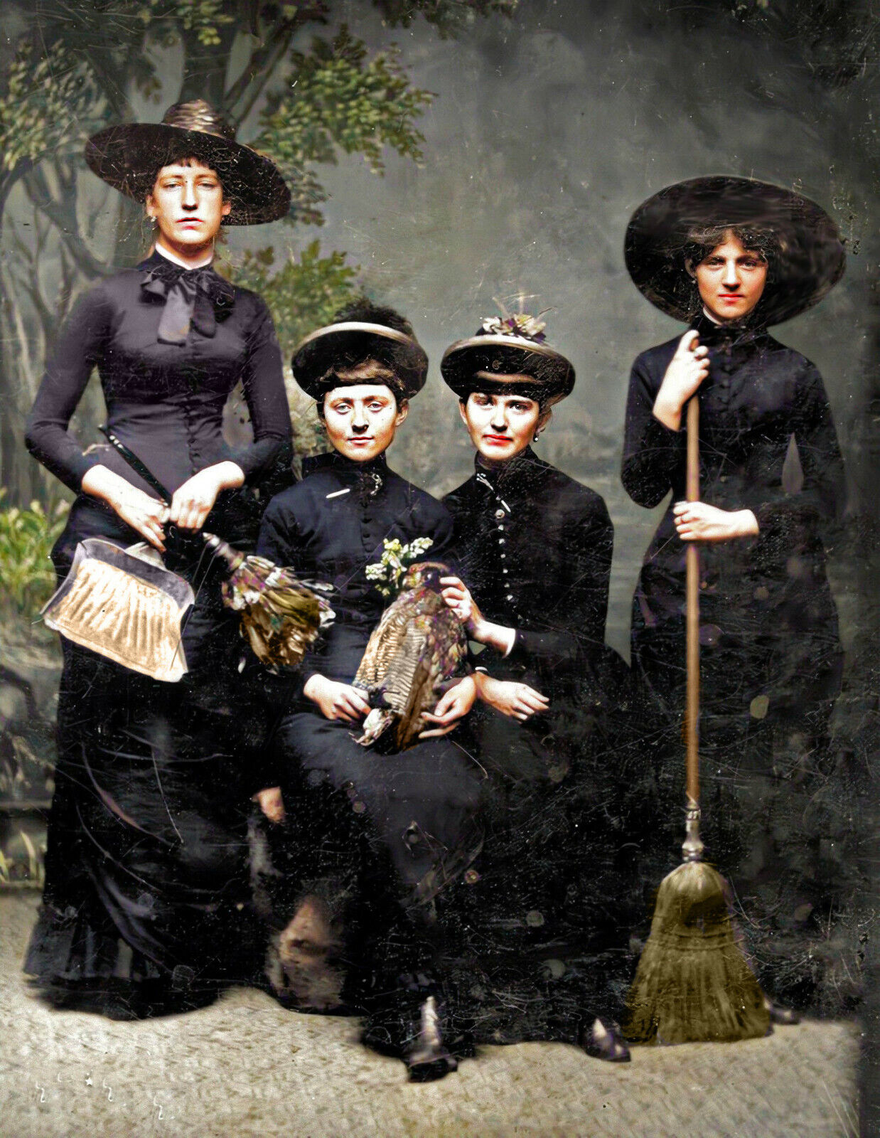 Victorian Witches In 1875 Glossy Poster Picture Photo Print Banner  Booma Prints