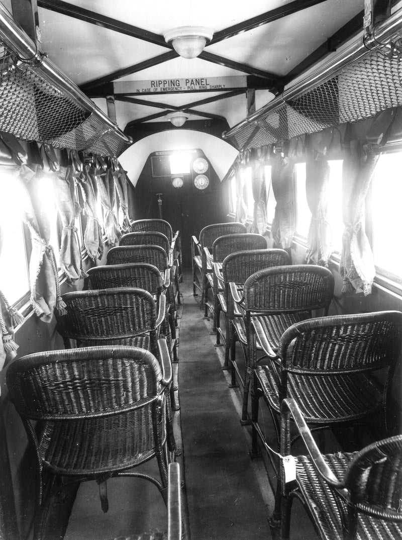 Inside Airplane In 1930 Glossy Poster Picture Photo Print Banner  Booma Prints