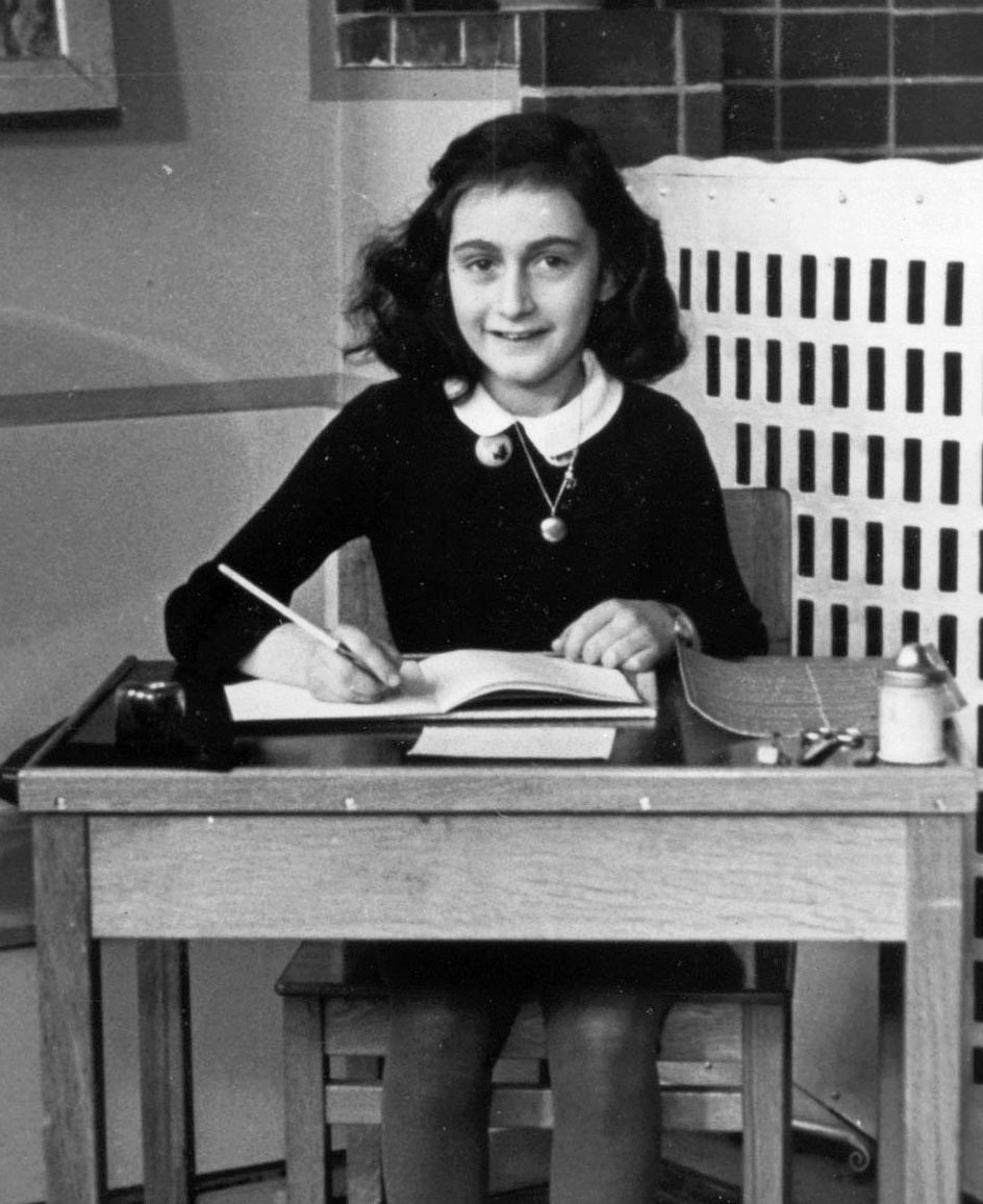 Anne Frank In School Glossy Poster Picture Photo Print Banner  Booma Prints