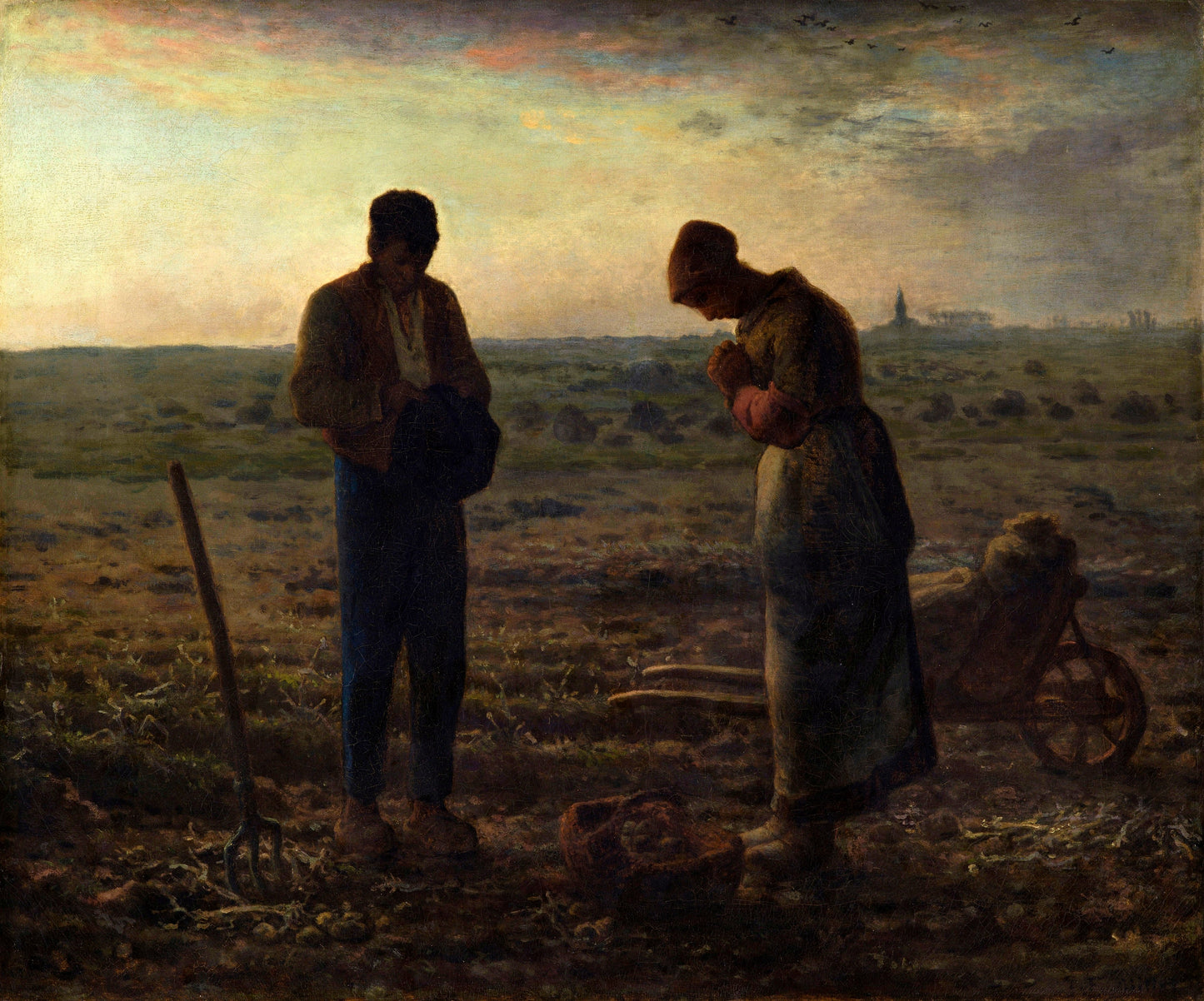The Angelus By Millet Glossy Poster Picture Photo Print Banner  Booma Prints