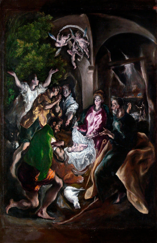 Adoration Of Shepherds El Greco Glossy Poster Picture Photo Print Banner  Booma Prints