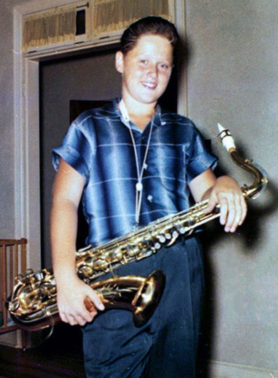 Young Bill Clinton Playing Saxophone Poster Picture Photo Print Banner  Booma Prints