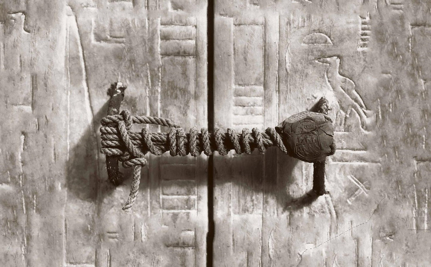 Unbroken Seal King Tut Tomb Egypt Glossy Poster Picture Photo Print Banner  Booma Prints