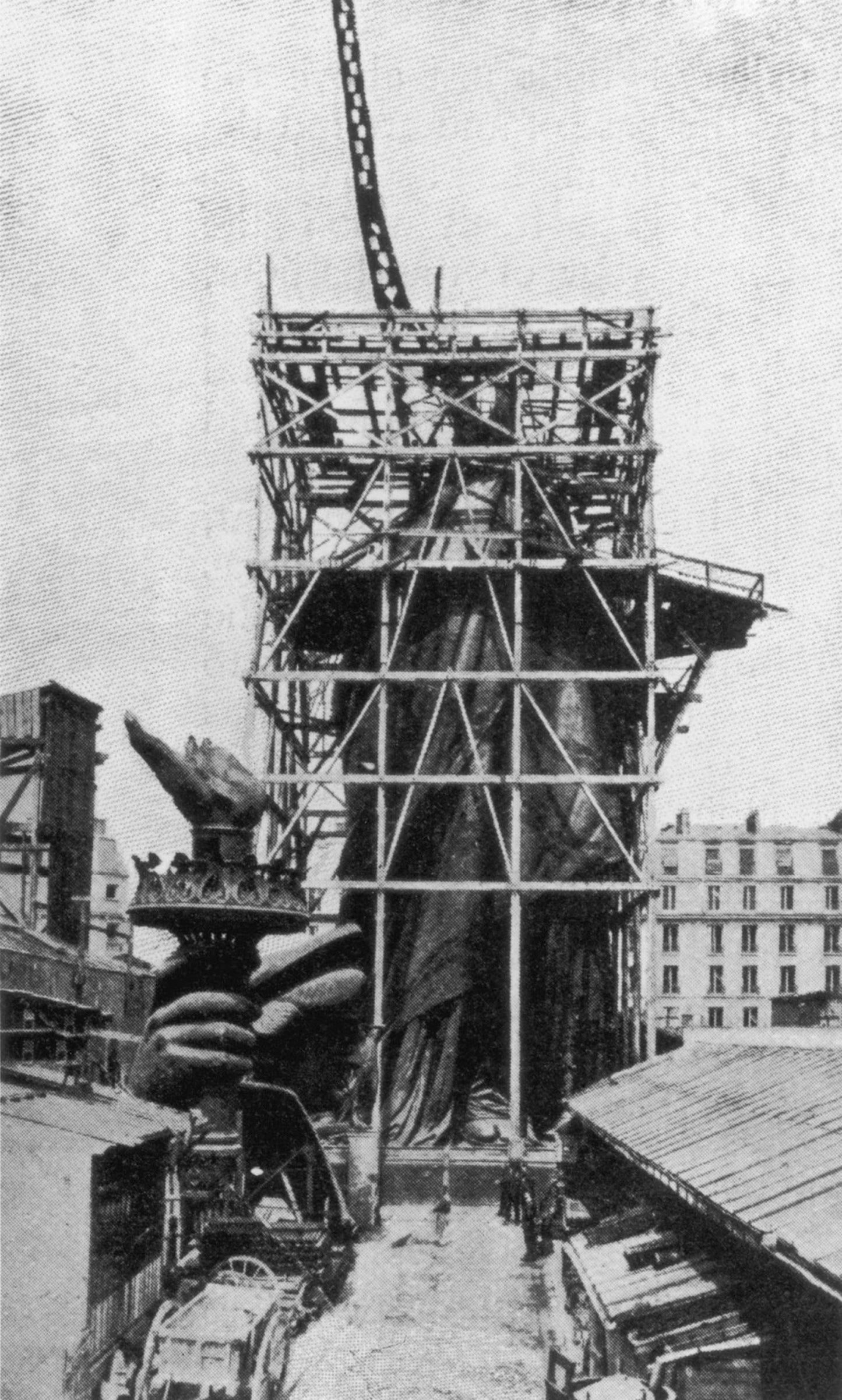Statue Of Liberty Construction 1865 Poster Picture Photo Print Banner  Booma Prints