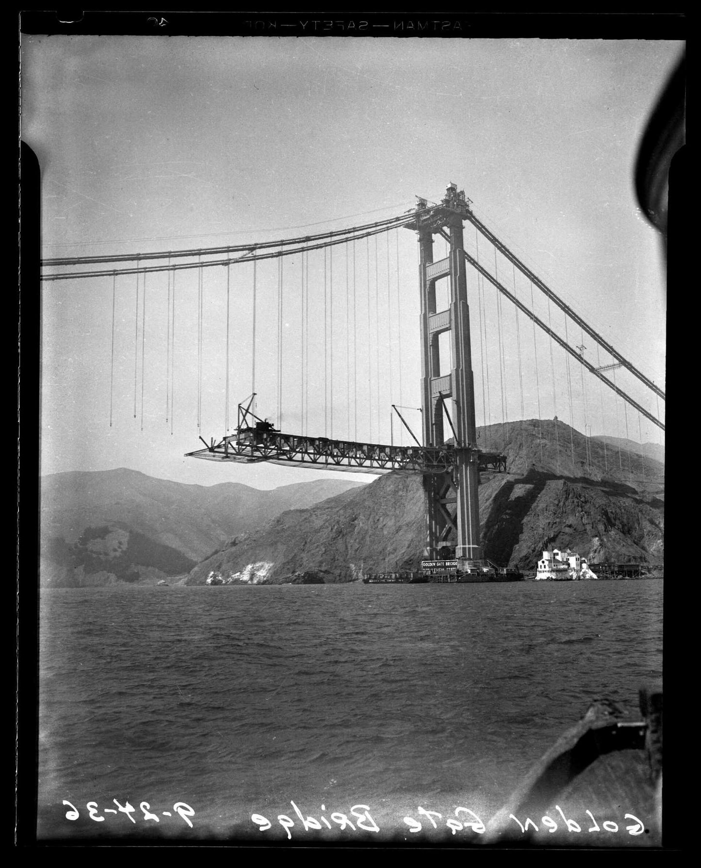 Golden Gate Bridge Construction Ca Poster Picture Photo Print Banner  Booma Prints