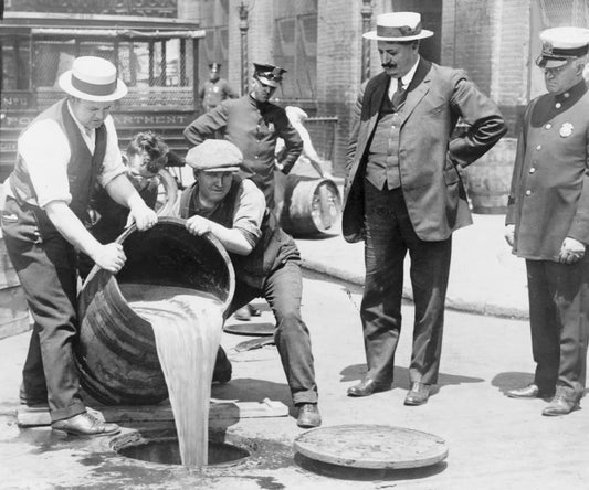 Prohibition Pouring Liquor In Sewer Ny Poster Picture Photo Print Banner  Booma Prints