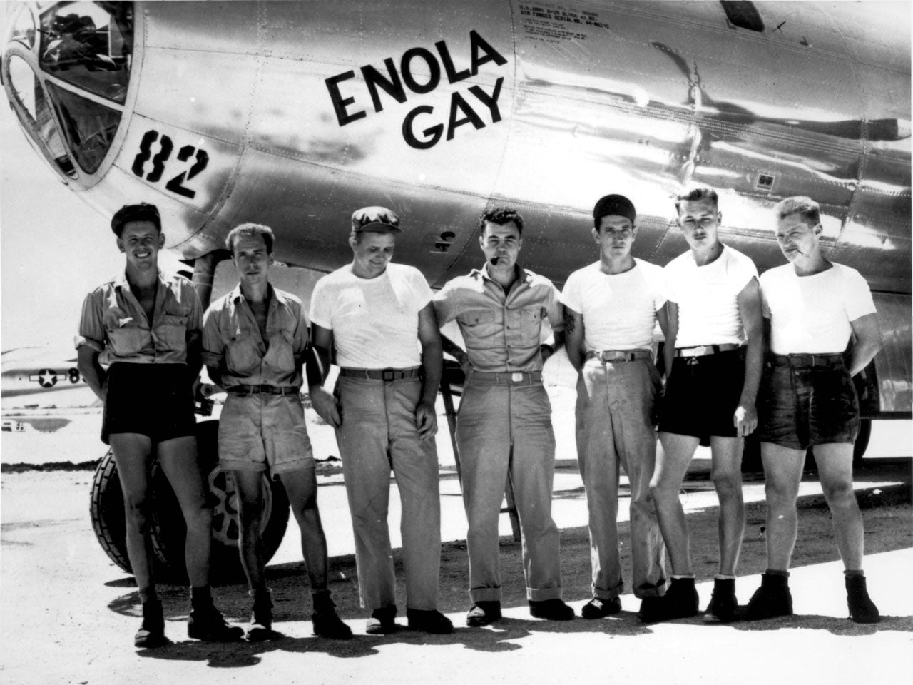 Enola Gay Atomic Bomber Crew Glossy Poster Picture Photo Print Banner  Booma Prints