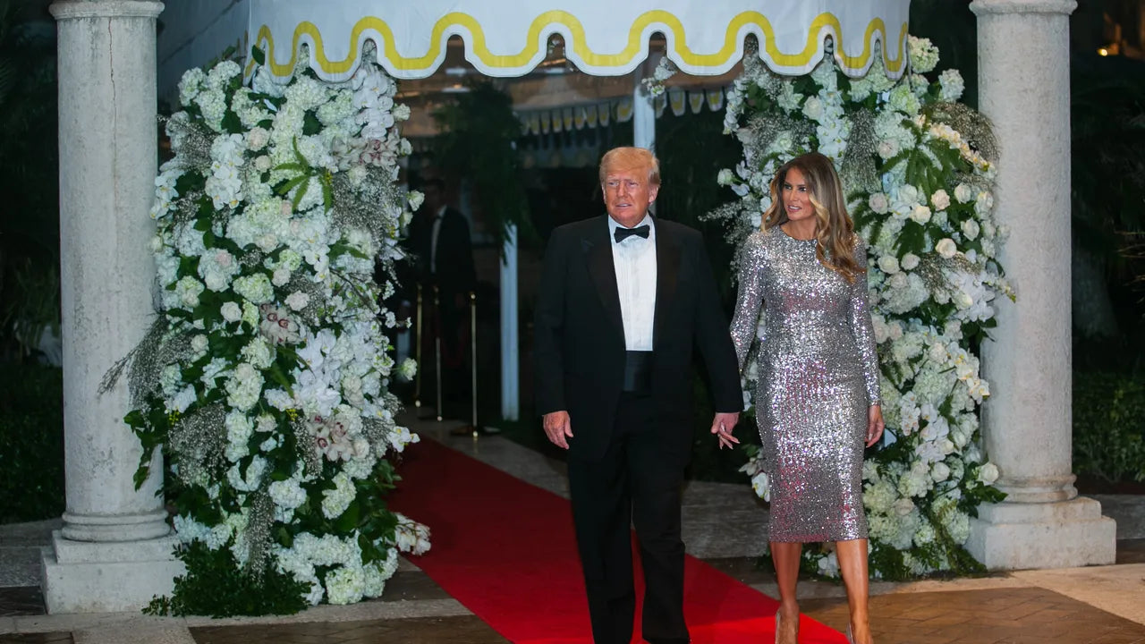 Donald Trump Melania New Years Glossy Poster Picture Photo Print Banner  Booma Prints