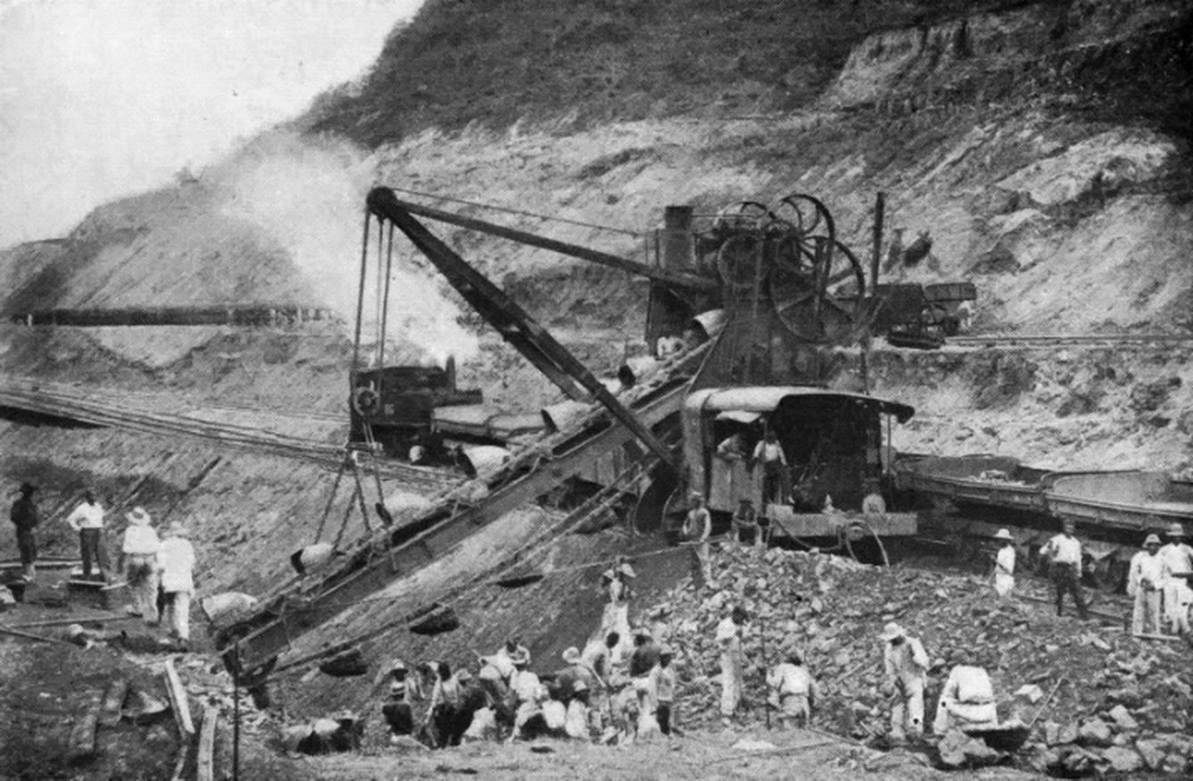 Panama Canal Construction Glossy Poster Picture Photo Print Banner  Booma Prints