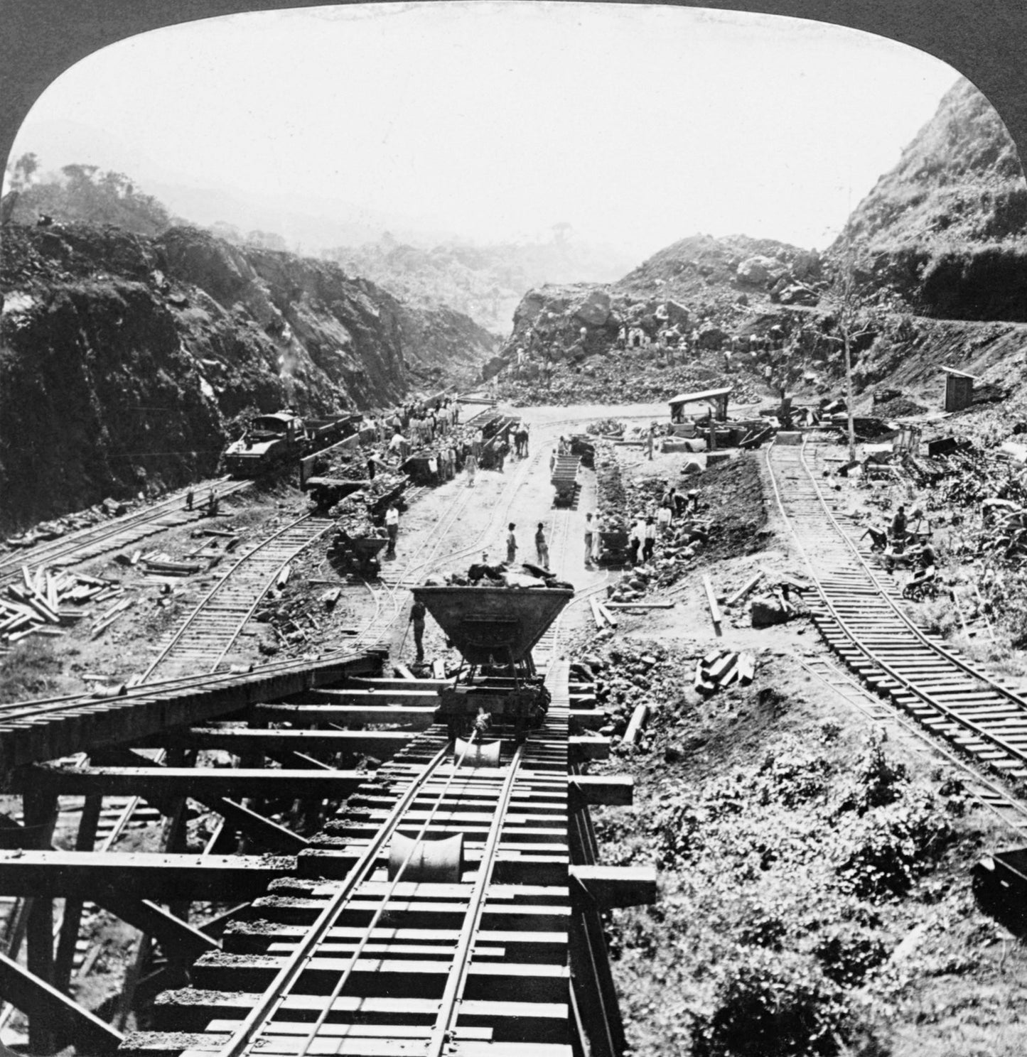 Panama Canal Construction 1914 Glossy Poster Picture Photo Print Banner  Booma Prints