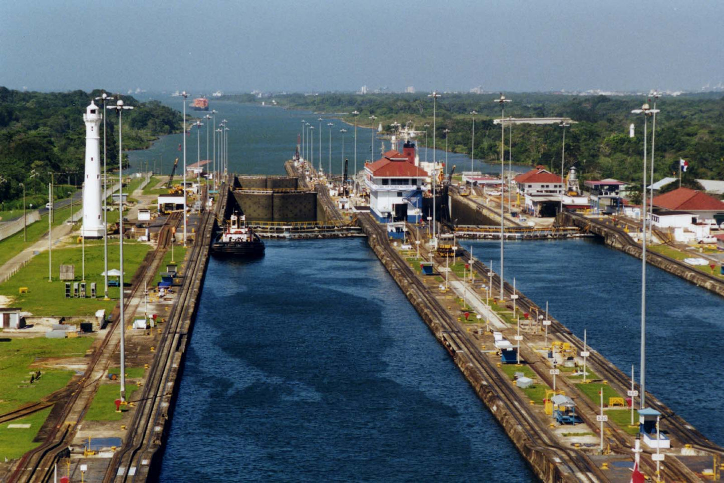 Panama Canal Gatun Locks Glossy Poster Picture Photo Print Banner  Booma Prints