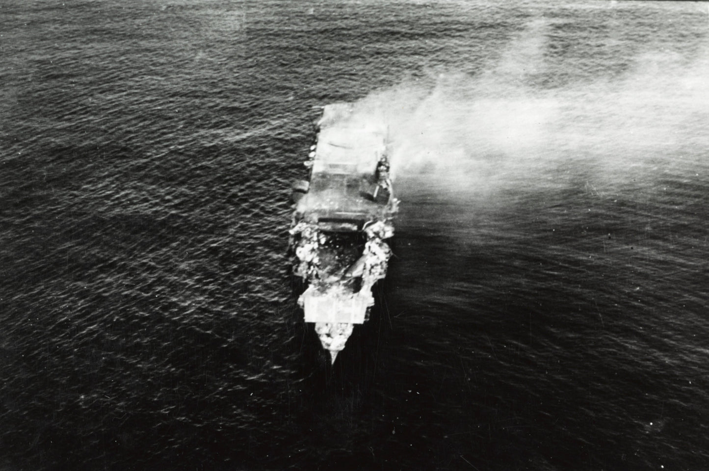 Battle Of Midway Ww2 Hiryu Burning Poster Picture Photo Print Banner  Booma Prints