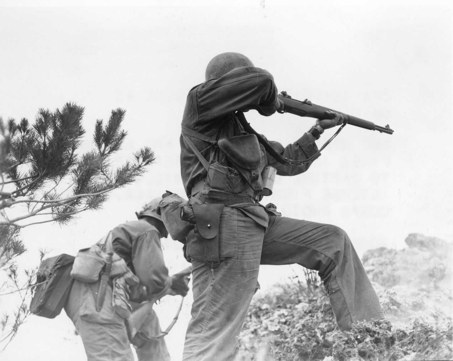 Battle Of Okinawa Rifelman Ww2 Glossy Poster Picture Photo Print Banner  Booma Prints