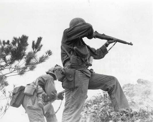 Battle Of Okinawa Rifelman Ww2 Glossy Poster Picture Photo Print Banner  Booma Prints