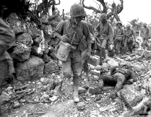 Battle Of Okinawa Marines Ww2 Glossy Poster Picture Photo Print Banner  Booma Prints