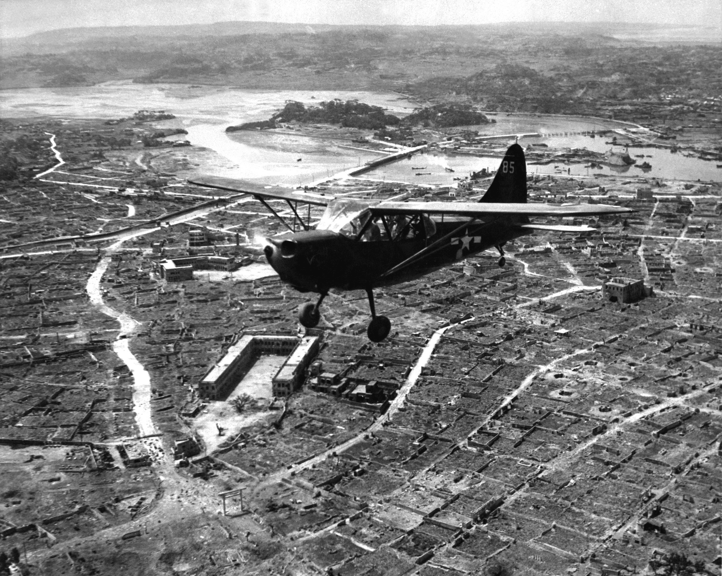 Battle Of Okinawa Stinson Oy-1 Fly Over Poster Picture Photo Print Banner  Booma Prints
