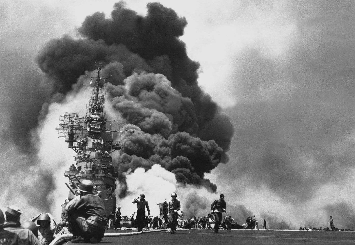 Battle Okinawa Uss Bunker Hill Kamikaze Poster Picture Photo Print Banner  Booma Prints