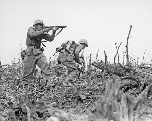 Battle Of Okinawa Soldier Shooting Ww2 Poster Picture Photo Print Banner  Booma Prints
