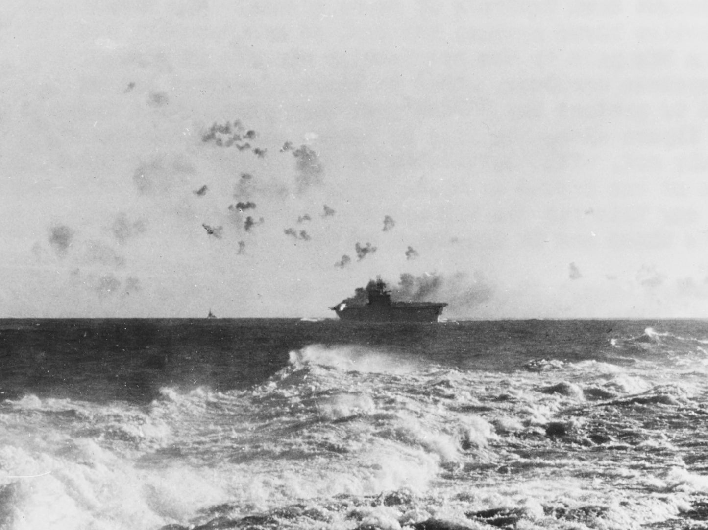 Battle Of Eastern Solomons Burning Ship Poster Picture Photo Print Banner  Booma Prints