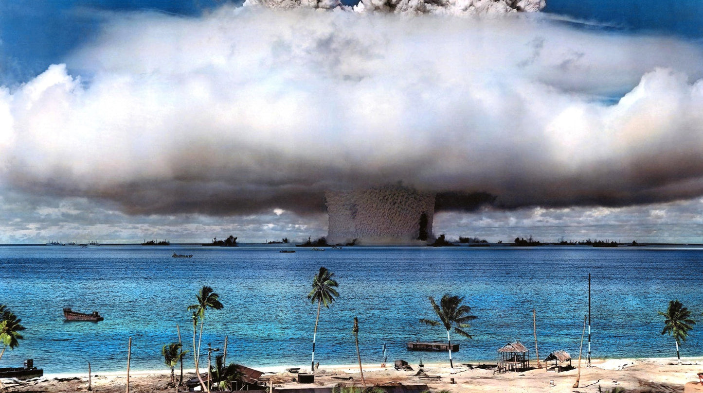 Bikini Atoll Atomic Bomb Test In Color Poster Picture Photo Print Banner  Booma Prints