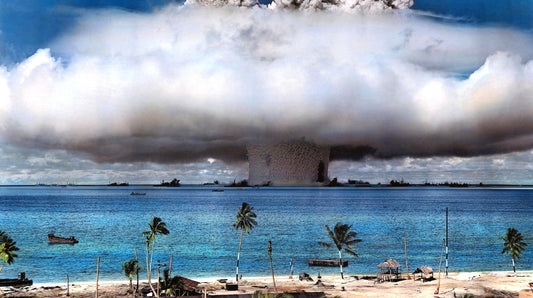 Bikini Atoll Atomic Bomb Test In Color Poster Picture Photo Print Banner  Booma Prints