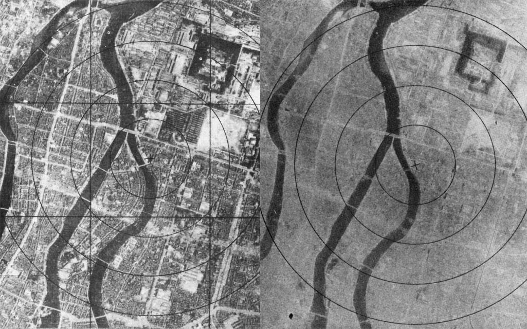 Hiroshima Aerial View Before & After Poster Picture Photo Print Banner  Booma Prints
