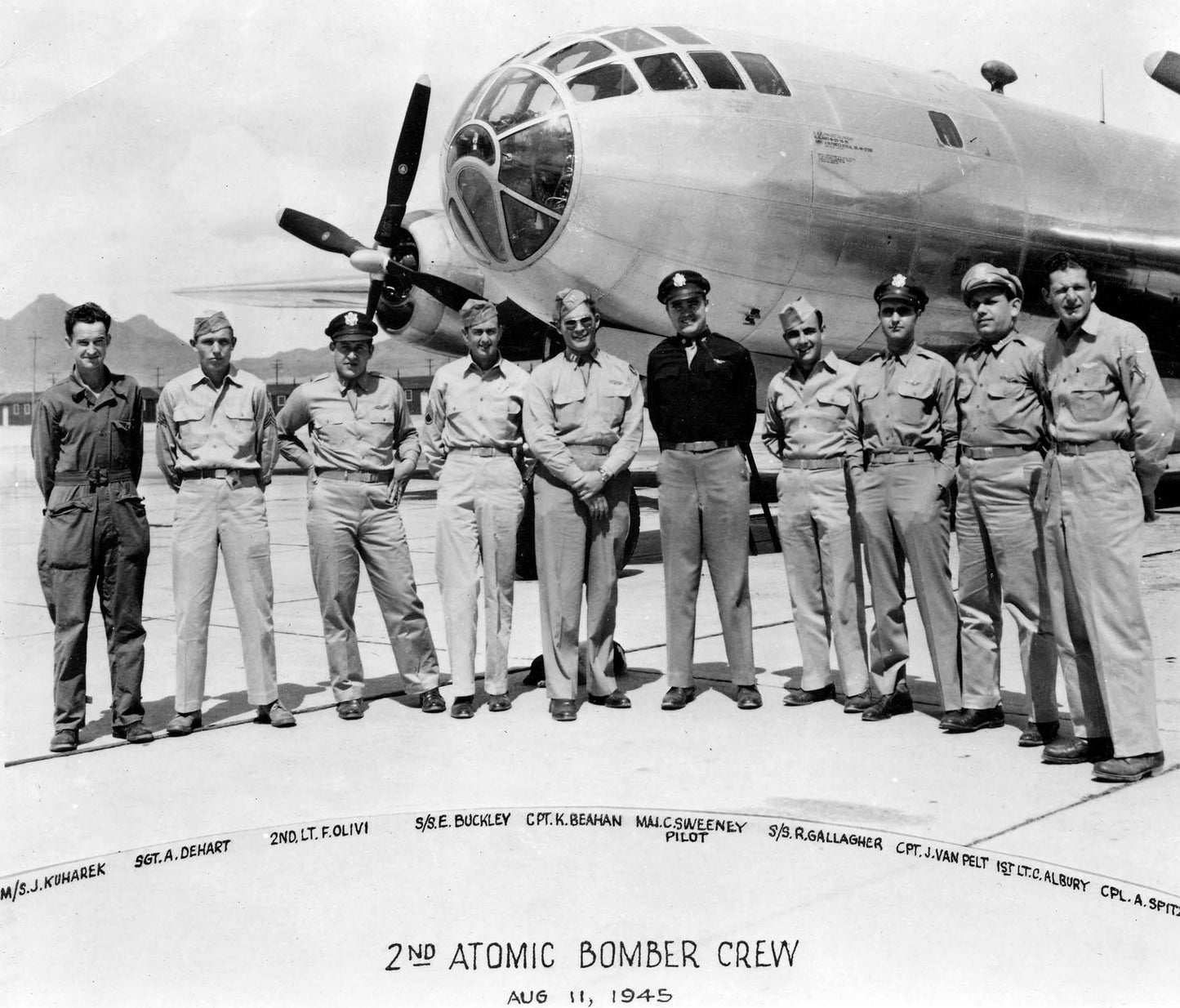 Bockscar Crew Fat Man Atomic Bomb Glossy Poster Picture Photo Print Banner  Booma Prints