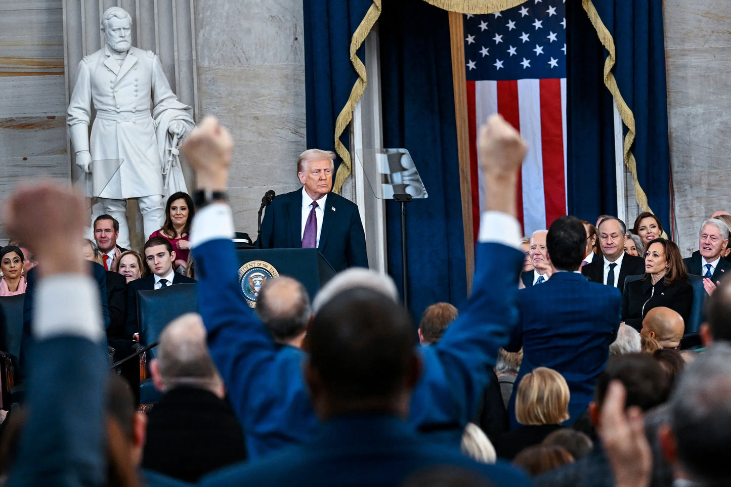 Trump 2025 Inauguration Speaking Poster Picture Photo Print Banner  Booma Prints