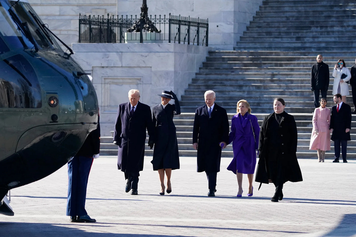 Trump 2025 Inauguration Biden Helicopter Poster Picture Photo Print Banner  Booma Prints